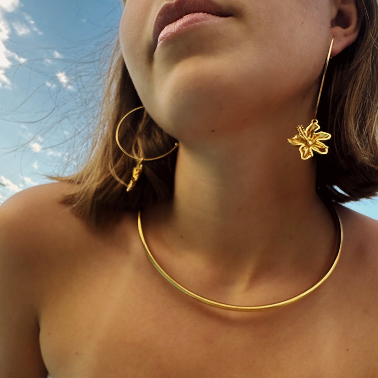 Lara Cuff Necklace- gold