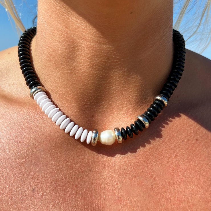 australian made beaded statement necklace for beach and city