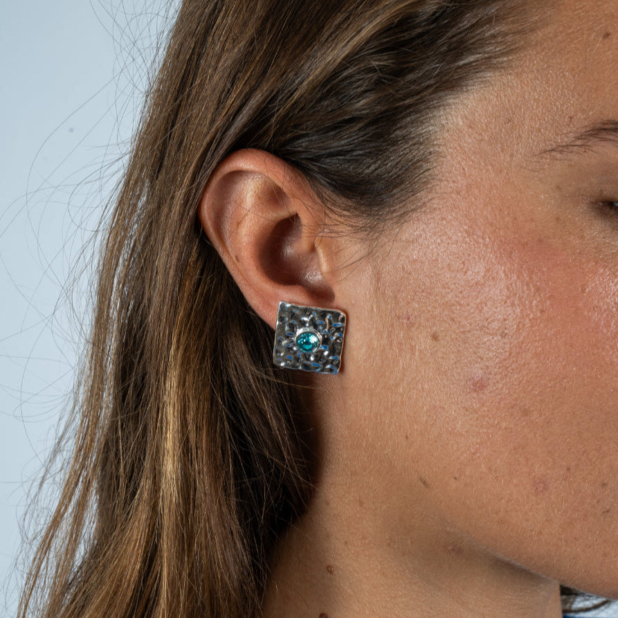 Ripple Earrings- Silver