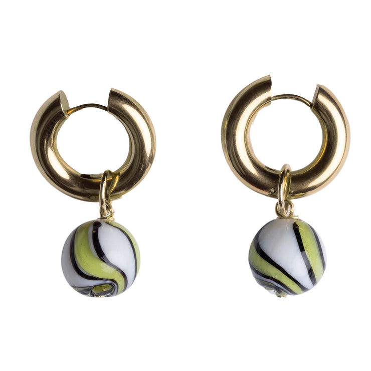 handmade glass earrings