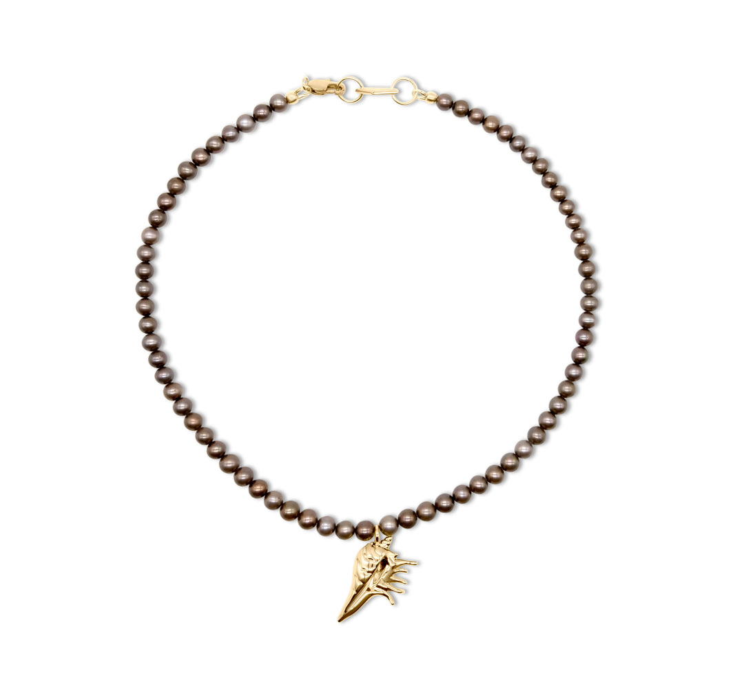 Rell Pearl Necklace- Gold