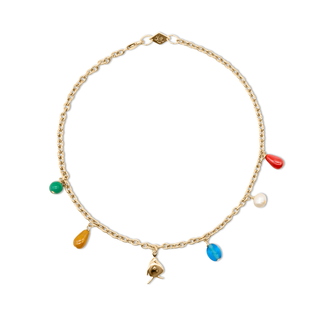 Fiona Charm Necklace- GOLD