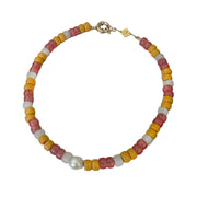 chunky colorful beaded necklace australia