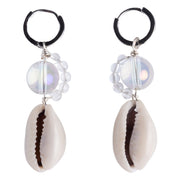 shell beaded earrings. Silver cowrie earrings australia