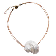 Shell cord necklace