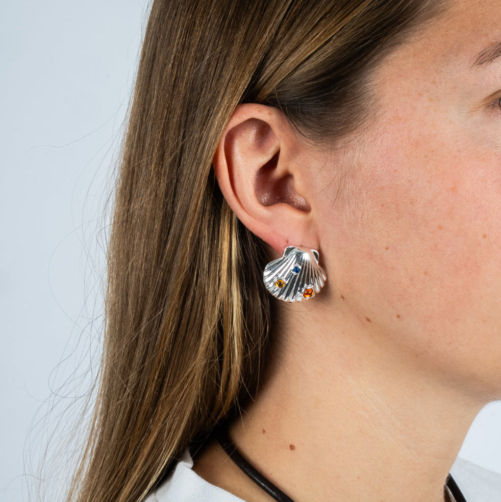 Petra Earrings- Silver