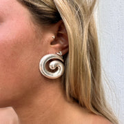 Silver Swirl Earrings