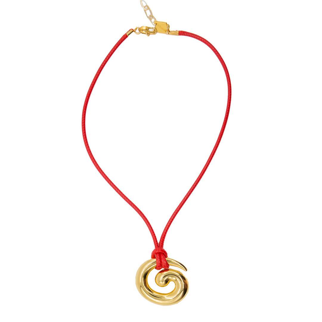 Gold Swirl Necklace