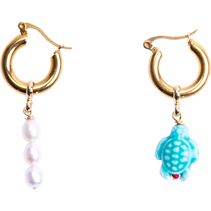 chunky colorful jewellery australia. Turtle earrings