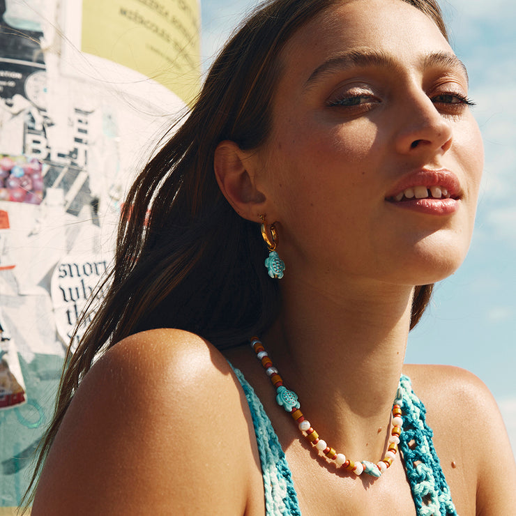 Gimaguas chunky colorful jewellery australia. Turtle earrings