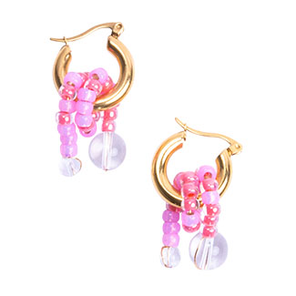 Bobbi Earrings- Pink