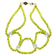 Green beaded choker necklace 