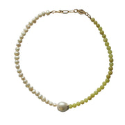 green pearl necklace made in australia baroque pearl 