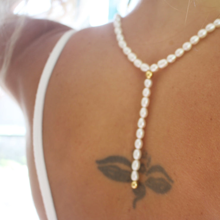 Elopement bridal jewelry, handmade australia BACK NECKLACE