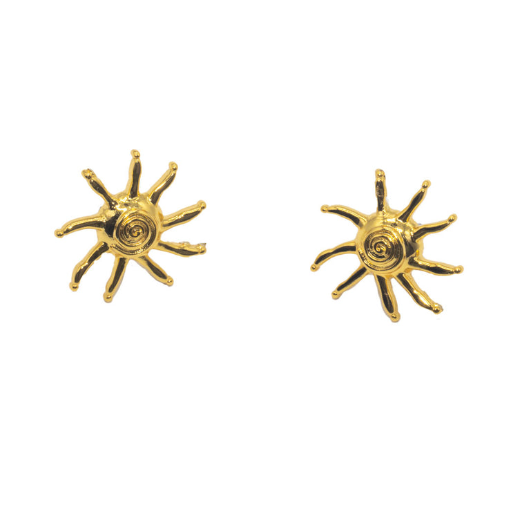 Tangalooma Sun Stud Earrings- GOLD