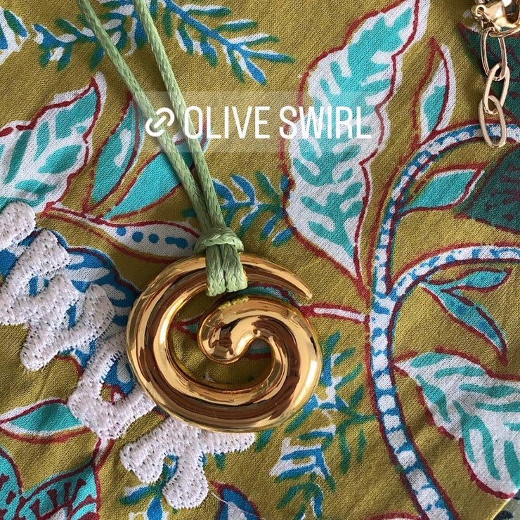 Gold Swirl Necklace