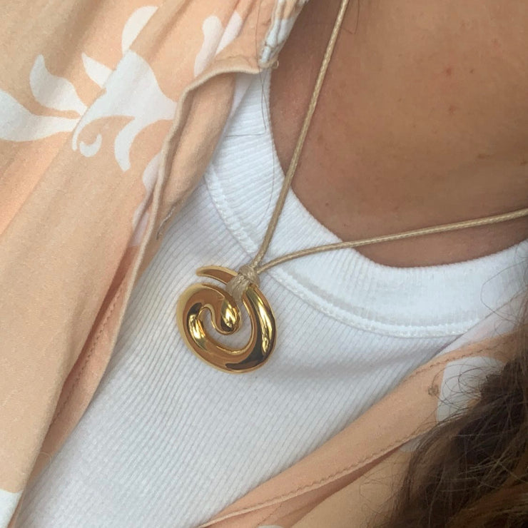 Gold Swirl Necklace